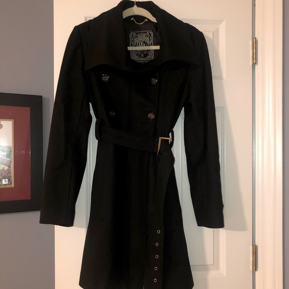 GUESS - BLACK TRENCH COAT